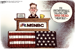 CHRIS HAYES IS UNCOMFORTABLE by Rick McKee