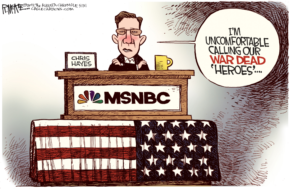  CHRIS HAYES IS UNCOMFORTABLE by Rick McKee