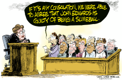 JOHN EDWARDS VERDICT by Daryl Cagle