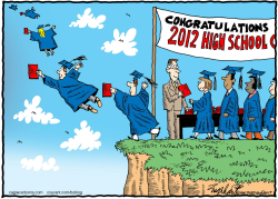 HIGH SCHOOL GRADUATION by Bob Englehart