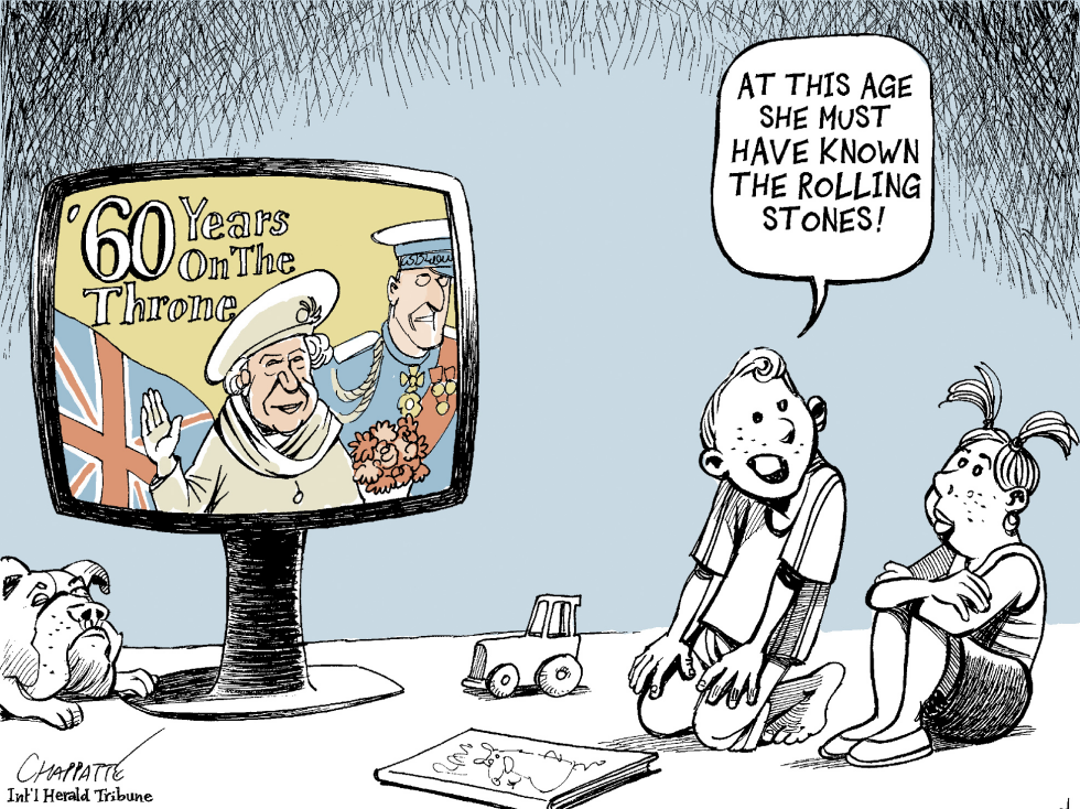  THE QUEEN OF ENGLAND by Patrick Chappatte