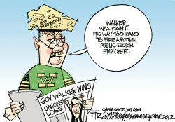 WALKER WINS by David Fitzsimmons