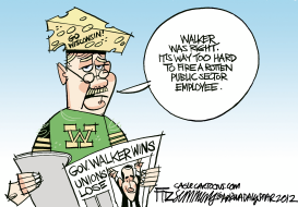 WALKER WINS by David Fitzsimmons