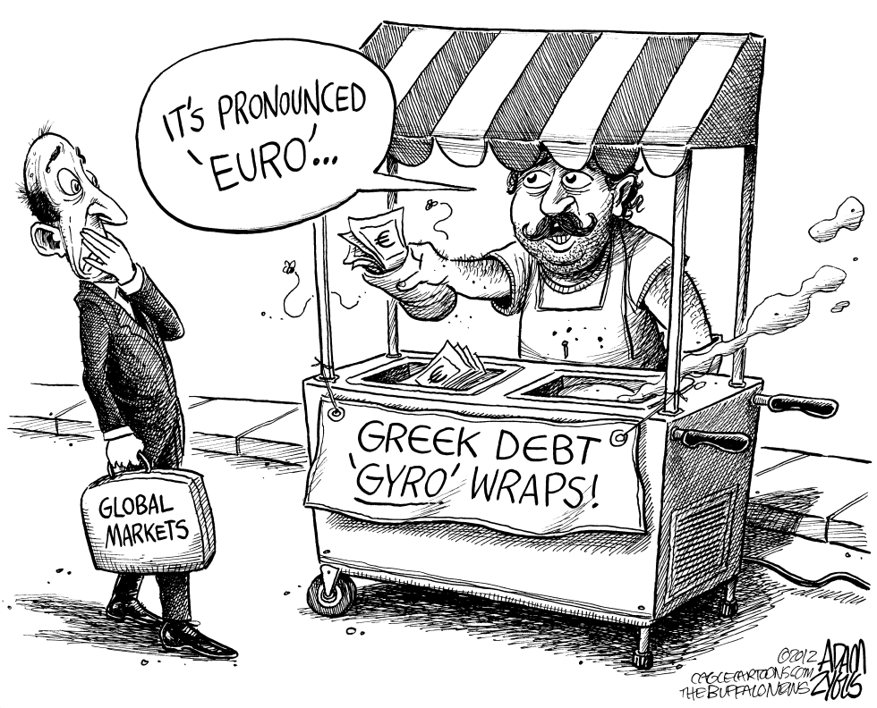  GREEK DEBT by Adam Zyglis