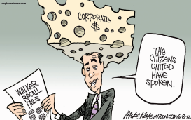 WALKER RECALL FAILS by Mike Keefe