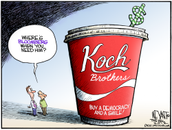 KOCH BROTHERS BIG GULP by Christopher Weyant