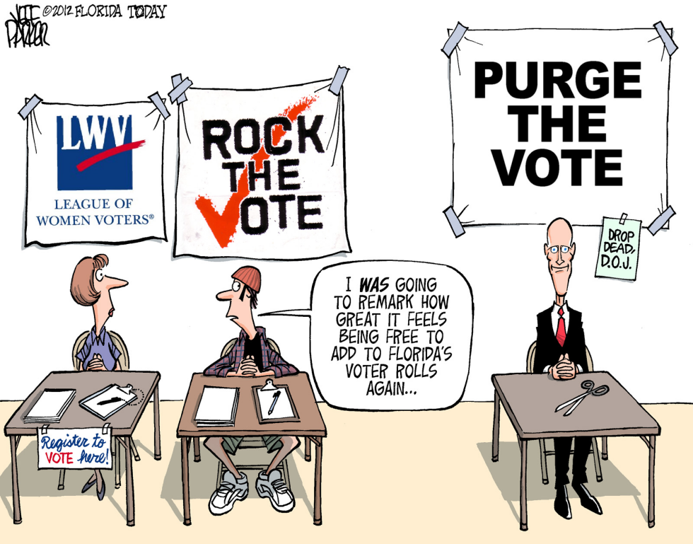  LOCAL FL VOTER REGISTRATION GROUPS AND THE PURGE by Jeff Parker