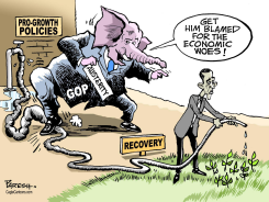 GOP BLAMES OBAMA by Paresh Nath