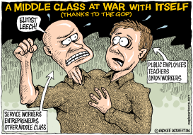 GOP TURNS MIDDLE CLASS AGAINST ITSELF by Wolverton