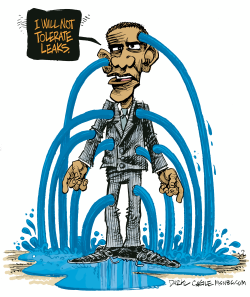 OBAMA LEAKS by Daryl Cagle