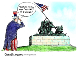 FLAG DAY THANKS by Dave Granlund