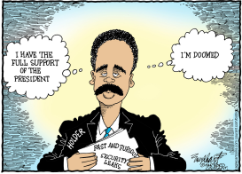 ERIC HOLDER by Bob Englehart