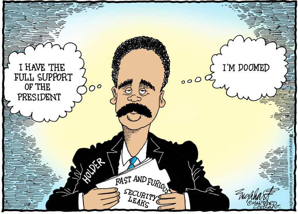  ERIC HOLDER by Bob Englehart