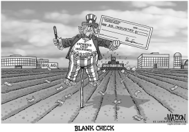 2012 FARM BILL CROP INSURANCE BLANK CHECK by RJ Matson