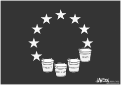 EURO BAILOUTS FLAG by RJ Matson