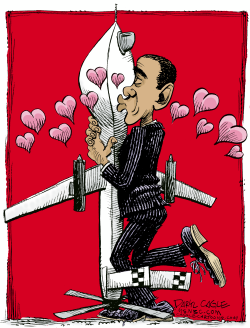 OBAMA AND PREDATOR DRONE by Daryl Cagle