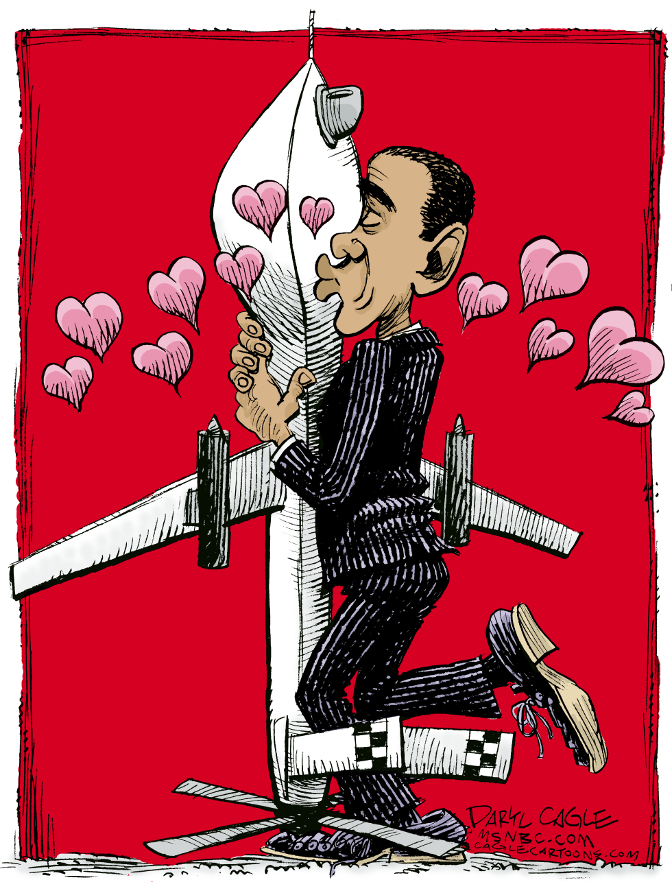  OBAMA AND PREDATOR DRONE by Daryl Cagle