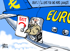 GREECE VOTE FOR EURO by Tom Janssen