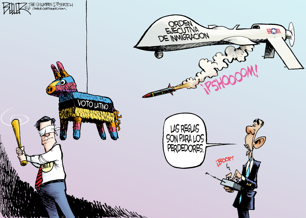  ORDEN DE INMIGRACION DE OBAMA by Nate Beeler