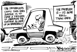 DRIVERLESS CARS by Milt Priggee