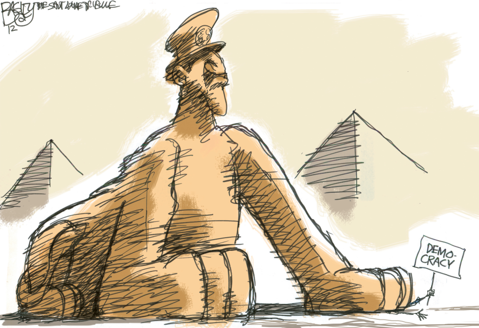  EGYPT COUP by Pat Bagley