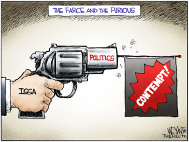 THE FARCE AND THE FURIOUS by Christopher Weyant