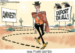 MITT'S LINE ON IMMIGRATION by Pat Bagley