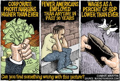 CORPORATE PROFITS HIGH  EMPLOYMENT LOW by Wolverton