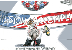 OBAMACARE SURPRISE PARTY by Pat Bagley