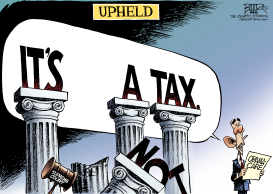 OBAMACARE UPHELD by Nate Beeler