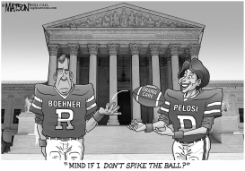 NANCY PELOSI WON'T SPIKE JOHN BOEHNER'S BALL by RJ Matson