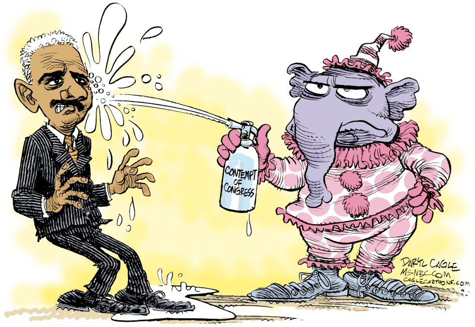  HOLDER AND CONTEMPT OF CONGRESS by Daryl Cagle