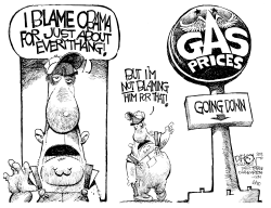 LOWER GAS PRICE BLAME by John Darkow