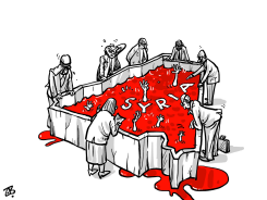 SYRIAN BLOOD BATH by Emad Hajjaj