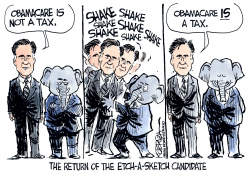 ETCH A SKETCH ROMNEY by Jeff Koterba