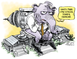 EL GOP VOTA EL OBAMACARE OTRA VEZ by Daryl Cagle