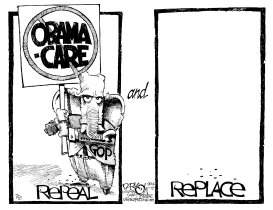 REPEAL AND REPLACE by John Darkow