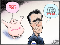 ROMNEY'S BABY by Christopher Weyant