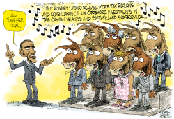 TALKING-POINT CHORUS by Daryl Cagle