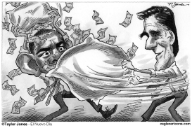 OBAMA V ROMNEY by Taylor Jones