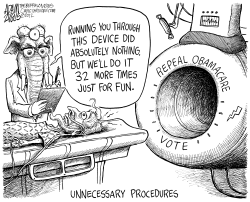 REPEAL OBAMACARE VOTES by Adam Zyglis