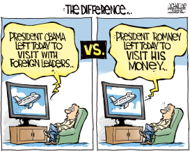 OBAMA-ROMNEY DIFFERENCE by John Cole