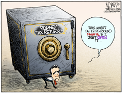 ROMNEY'S TAX BURDEN by Christopher Weyant