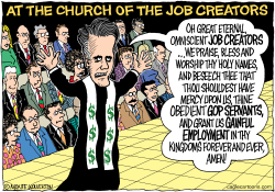 AT THE CHURCH OF THE JOB CREATORS by Wolverton