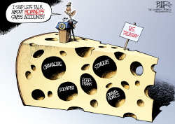 OBAMA AND SWISS ACCOUNTS by Nate Beeler