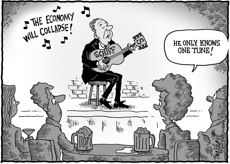  PETER SCHIFF AGAIN AND AGAIN by Bob Englehart