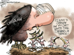 LIMBAUGH SPEWS by Pat Bagley