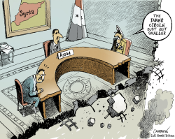 ASSAD ATTACKED by Patrick Chappatte