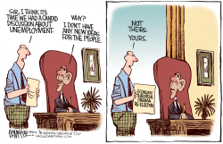 OBAMA AND UNEMPLOYMENT by Rick McKee