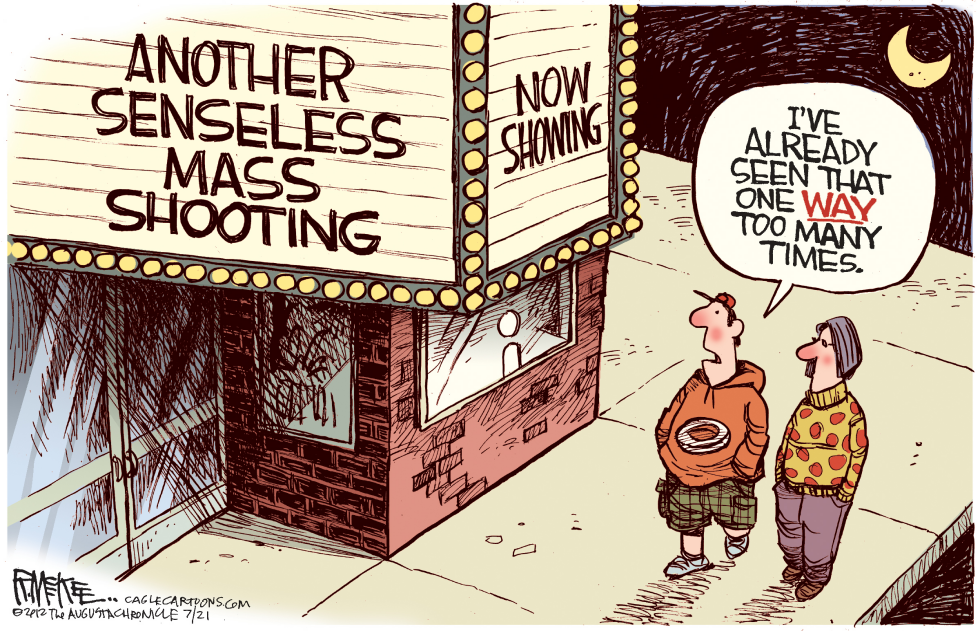  BATMAN SHOOTING by Rick McKee